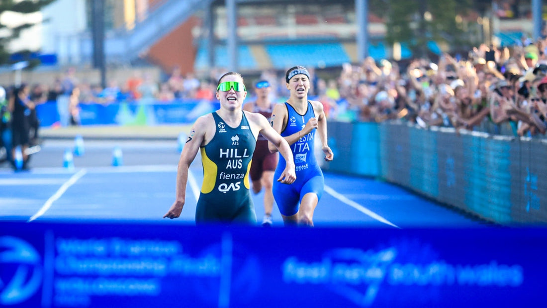 Richelle Hill at the U23 World Triathlon Championship in Wollongong