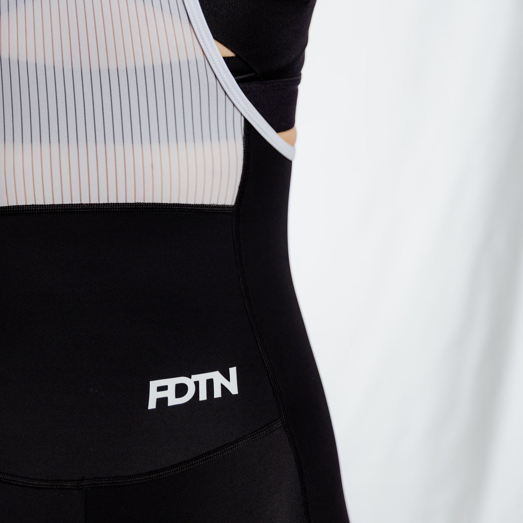THRONE Women's Foundation Black Cycling Bib Shorts