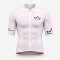 Men's THRONE Phase 1 white cycling jersey front view
