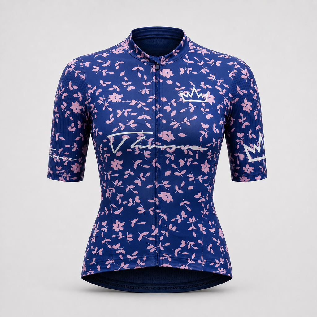 Women's THRONE Phase 1 Abby Purple cycling jersey front view