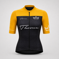 Women's THRONE Phase 1 Stacia Orange cycling jersey front view