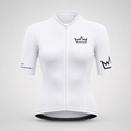 Women's THRONE Phase 1 white cycling jersey front view