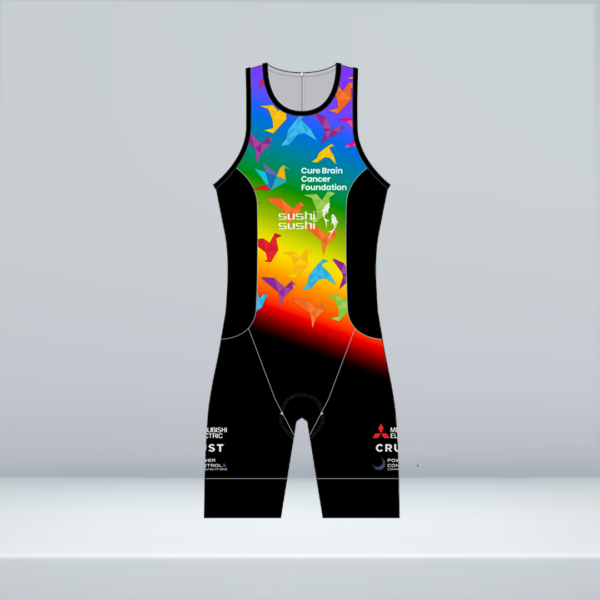 Cure Brain Cancer Foundation women's sleeveless trisuit front